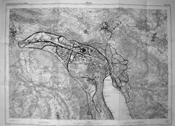 gisèle schindler: maps - oil-pen on map // july  2010